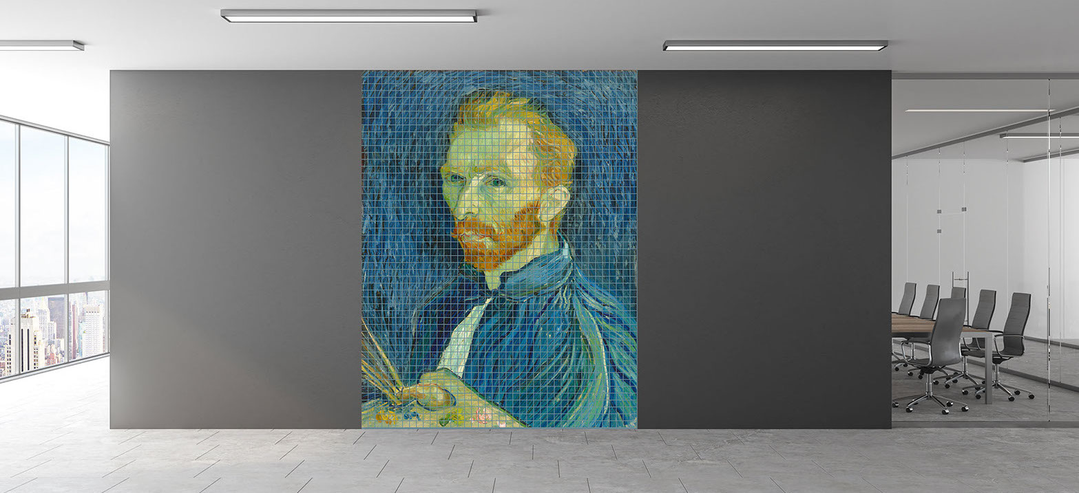 famous art van gogh painting mosaic murals